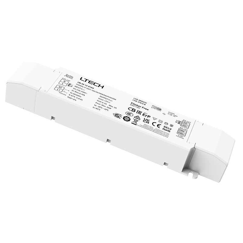 LM-36-12-G1A2 36W 12VDC CV 0/1-10V Dimmable LED Driver